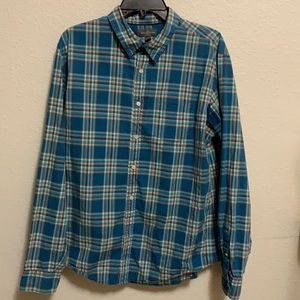 Ll bean signature men’s dress shirt Large plaid
